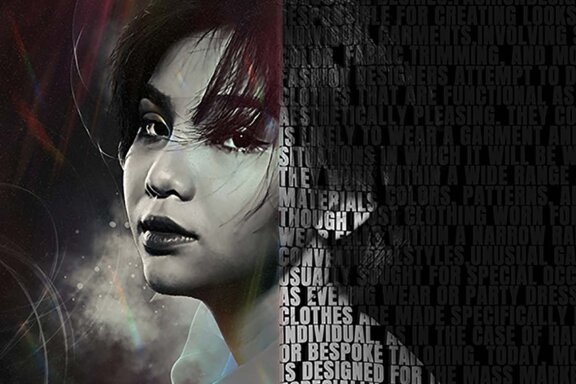 Portrait Text Photo Effect