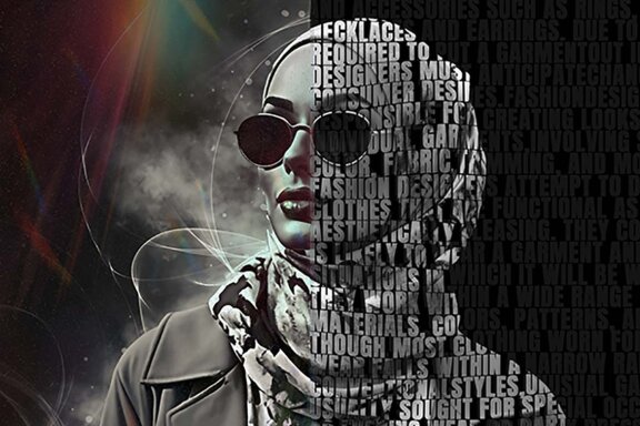 Portrait Text Photo Effect