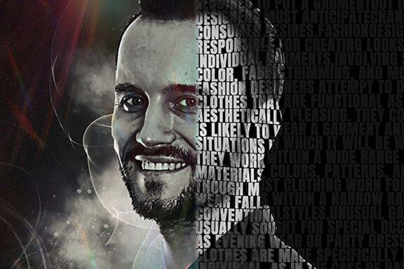 Portrait Text Photo Effect