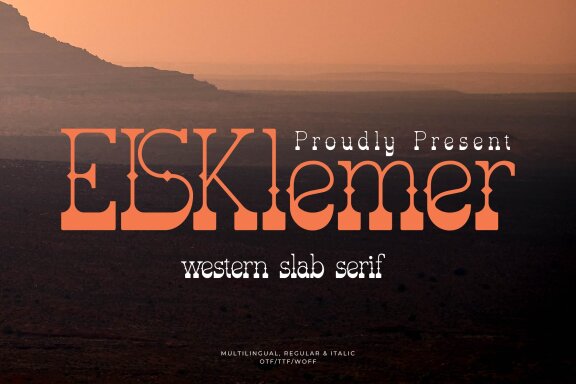 Elsklemer | Western Slab Serif