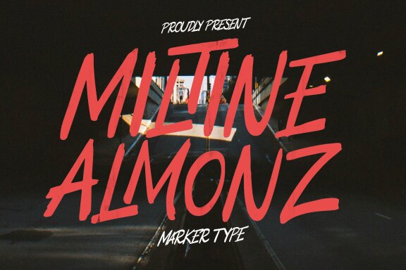 Miltine Almonz | Brush Font
