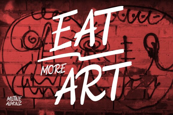Miltine Almonz | Brush Font