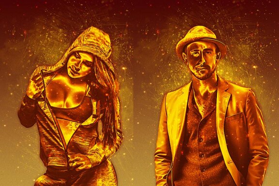 Gold Editable Photo Effect