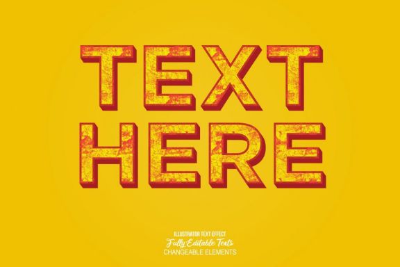 3D Realistic Text Effect Style