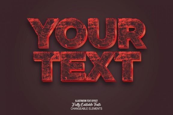3D Realistic Text Effect Style