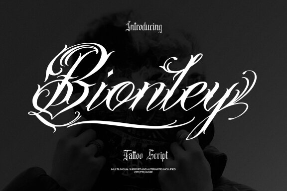 Bionley | Tattoo Script Font
