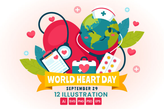 12 World Heart Day Illustration