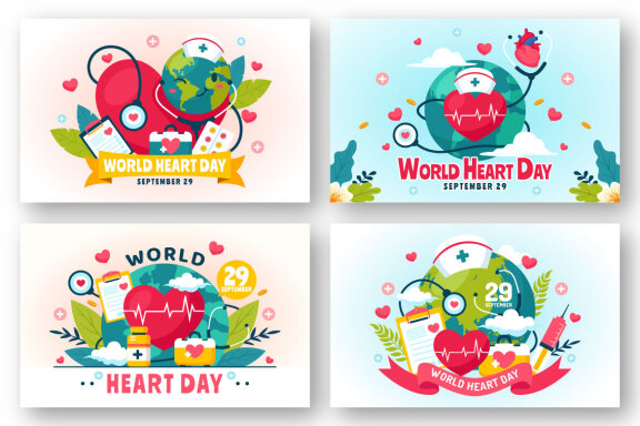 12 World Heart Day Illustration