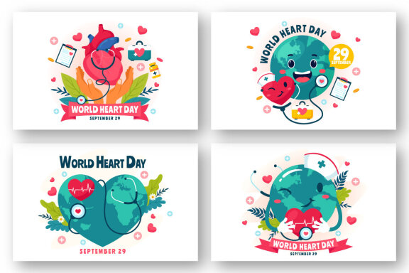 12 World Heart Day Illustration