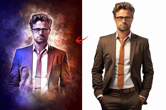 Glowing Poster Art Photo Effect