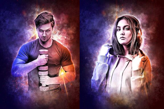 Glowing Poster Art Photo Effect