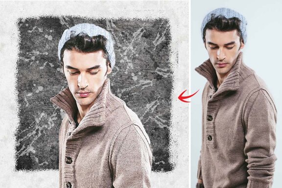 Realistic Vintage Painting Portrait Photo Effect