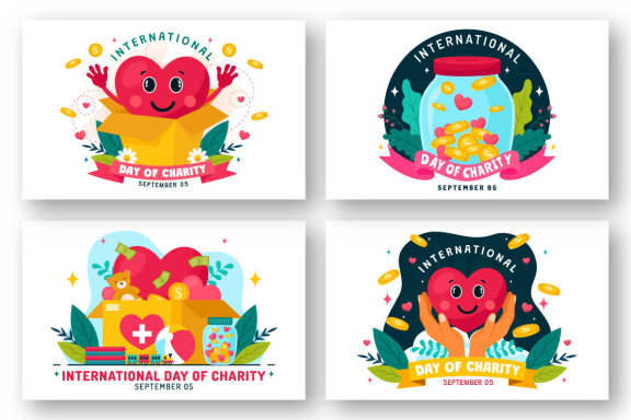 12 International Day of Charity Illustration