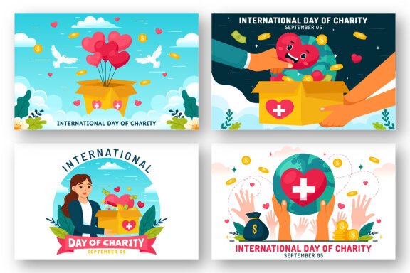 12 International Day of Charity Illustration