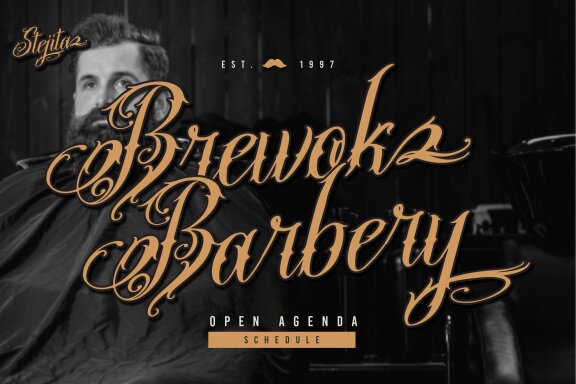 Stejita | Tattoo Script Font