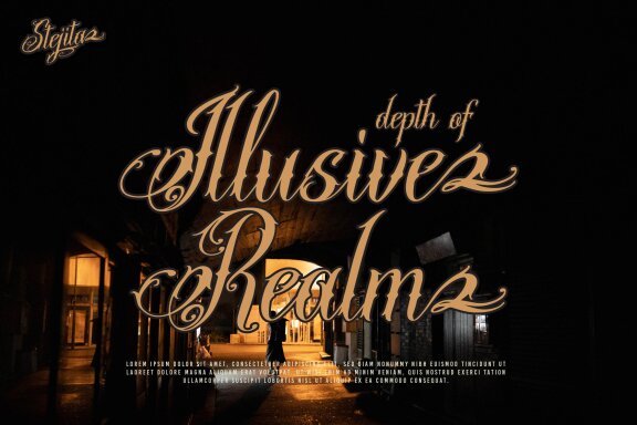 Stejita | Tattoo Script Font