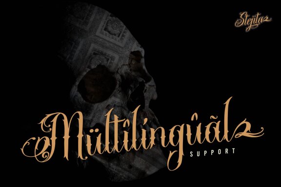 Stejita | Tattoo Script Font