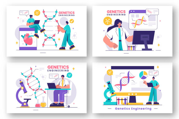 9 Genetic Engineering Illustration