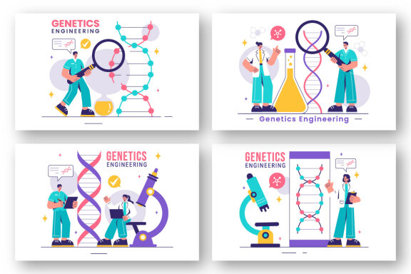 9 Genetic Engineering Illustration