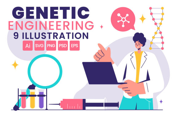9 Genetic Engineering Illustration