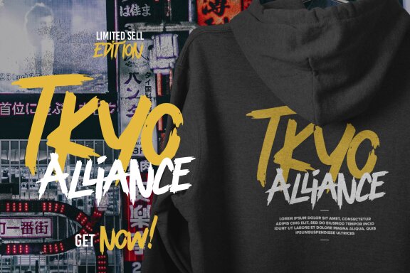 Tanisher | Urban Brush Font