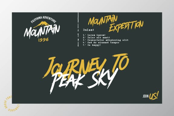 Tanisher | Urban Brush Font