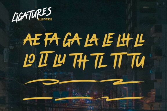 Tanisher | Urban Brush Font