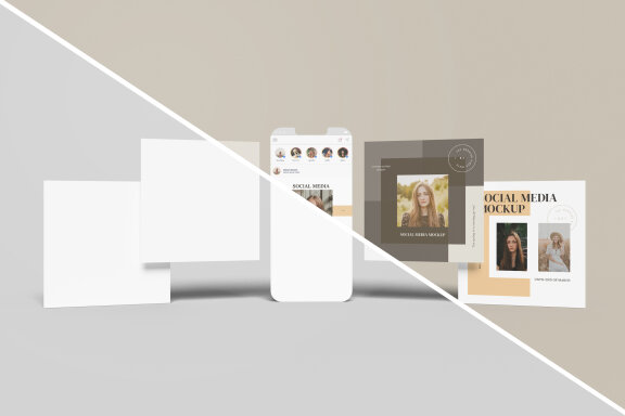 Multiple Social Media Mockup