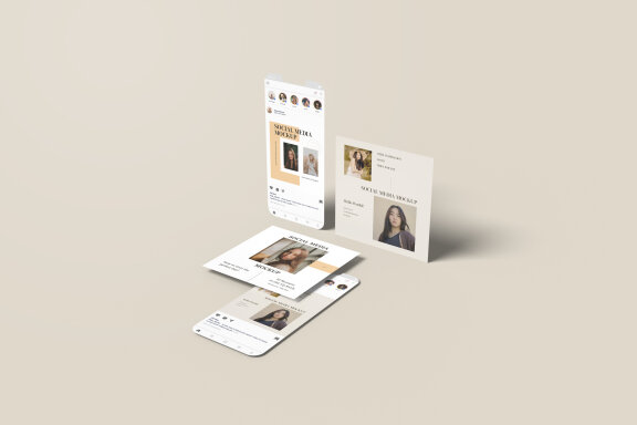 Perspective Clean Social Media Mockup