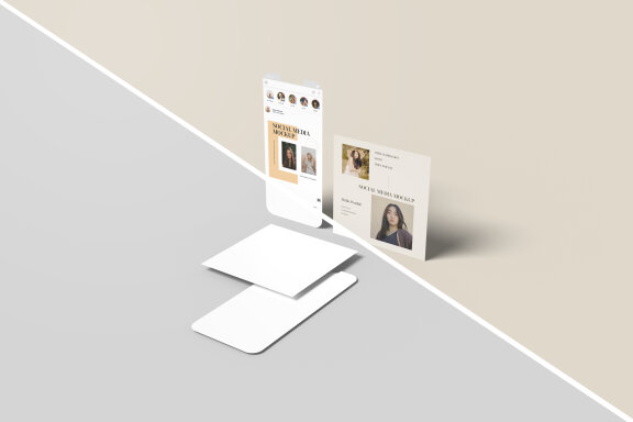Perspective Clean Social Media Mockup