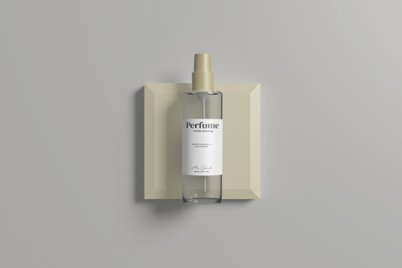 Top View Perfume Bottle Mockup
