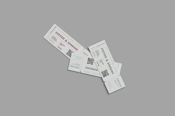 Top View Ticket Mockup