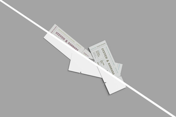 Top View Ticket Mockup