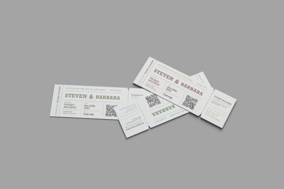 Clean Ticket Mockup