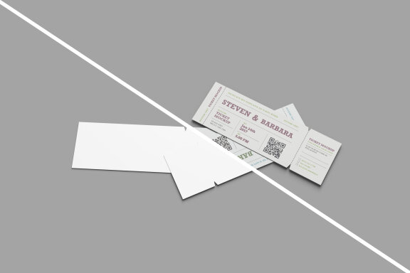 Clean Ticket Mockup
