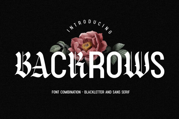 Backrows – Font Combination