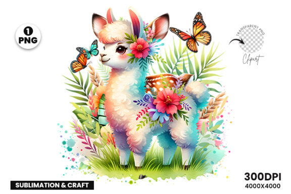 Watercolor Baby Farm Bird Cria Sublimation Clipart PNG