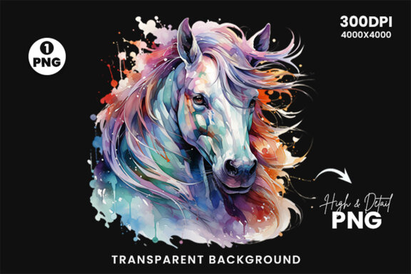 Watercolor Unicorn clipart, Unicorn Clipart Sublimation Bundle