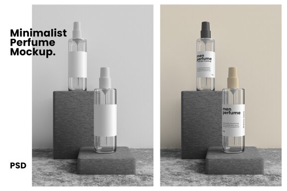Minimalist Perfume Bottle Mockup