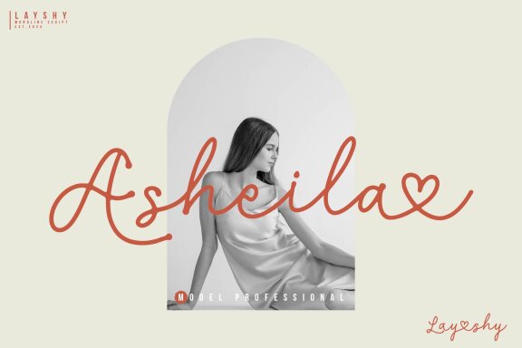 Layshy | Monoline Script