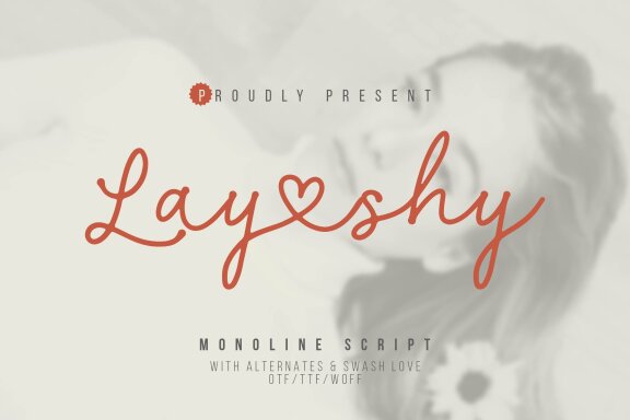 Layshy | Monoline Script