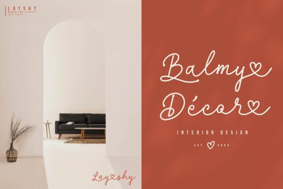 Layshy | Monoline Script
