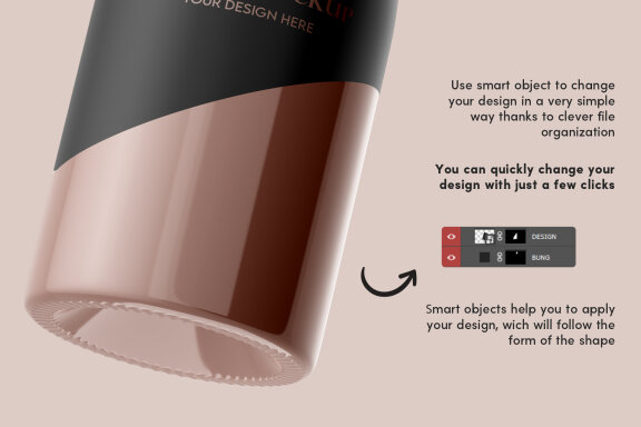 Wine Bottle Mockup Set