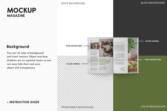 Magazine Mockup Set