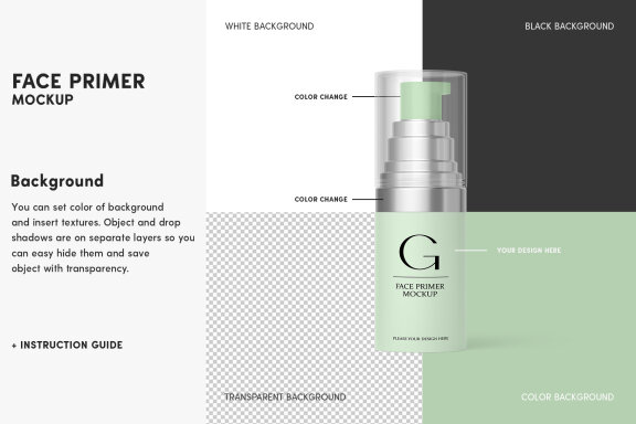 Cosmetic Bottle Mockup Set