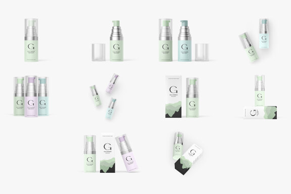 Cosmetic Bottle Mockup Set