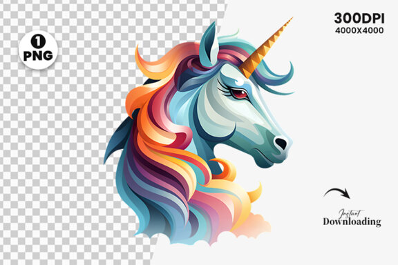 Unicorn clipart PNG, Unicorn Sublimation, Unicorn Sublimation t-shirt Design