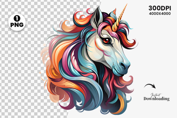 Unicorn clipart PNG, Unicorn Sublimation, Unicorn Sublimation t-shirt Design