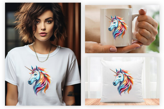 Unicorn clipart PNG, Unicorn Sublimation, Unicorn Sublimation t-shirt Design