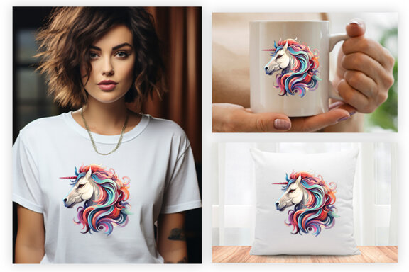 Unicorn clipart PNG, Unicorn Sublimation, Unicorn Sublimation t-shirt Design